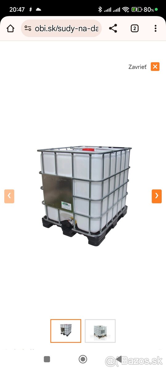IBC 1000 litrov.