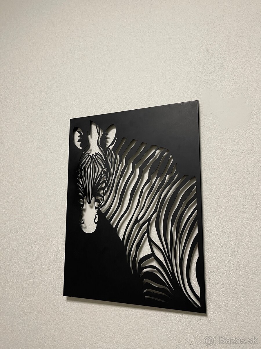 Nástenná dekorácia - zebra