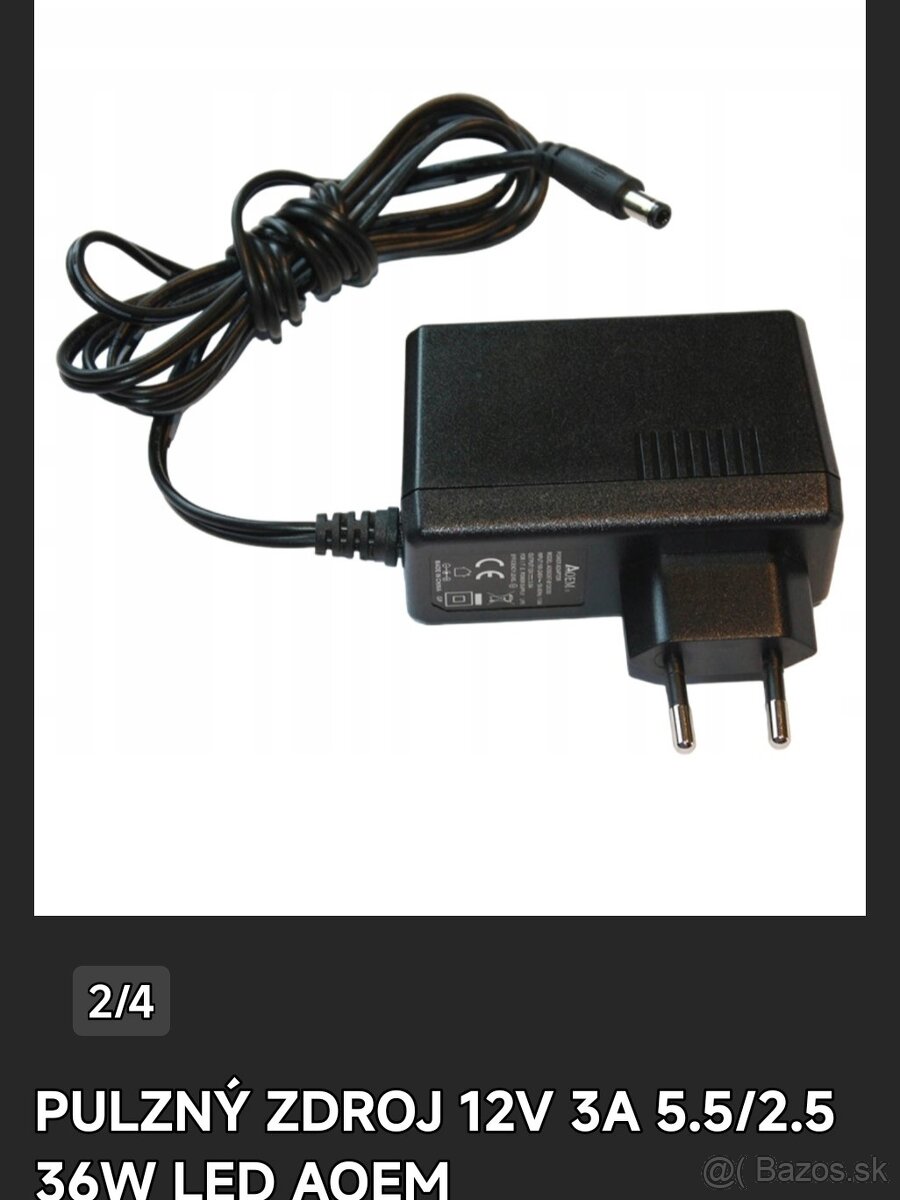 Predam adaptér 12V 3A