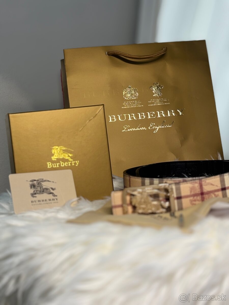 Burberry Opasok – Zlatý + faktúra & balenie