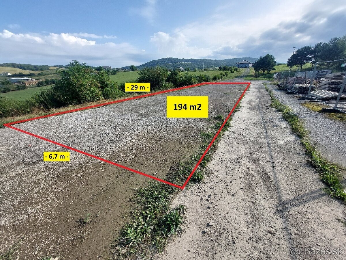 Prenájom Spevnenej Plochy 194 m2