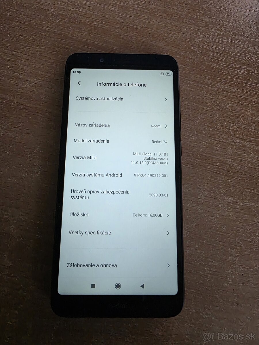 Predám xiaomi Red mi 7A