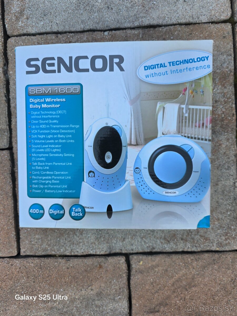 Digitálna bezdrôtová detská opatrovateľka