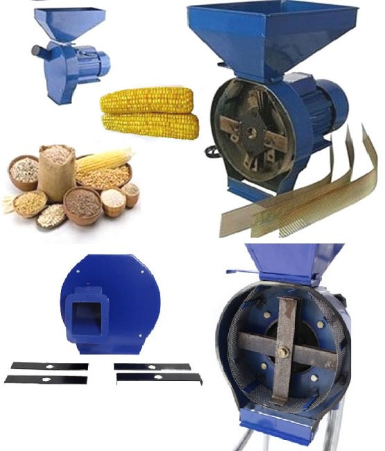 Šrotovník mlyn na obilie 4500W +sitká+ nože na sekanie slamy