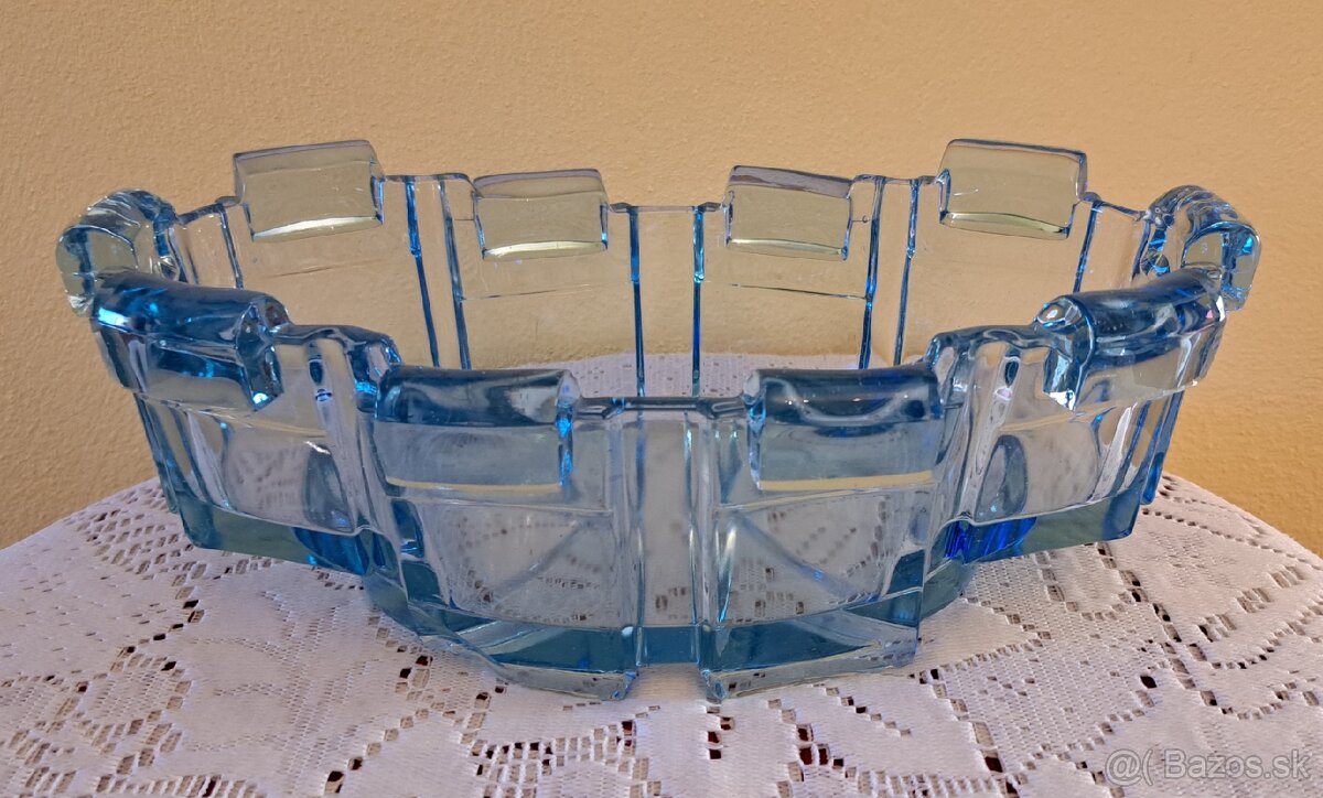 Sklenená Misa Art Deco