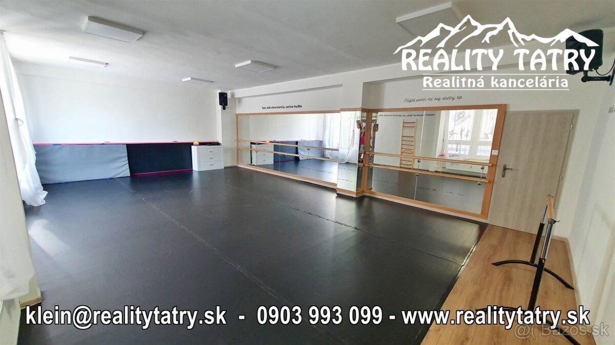 Priestory na služby alebo obchodnú prevádzku 110 m2 v PP