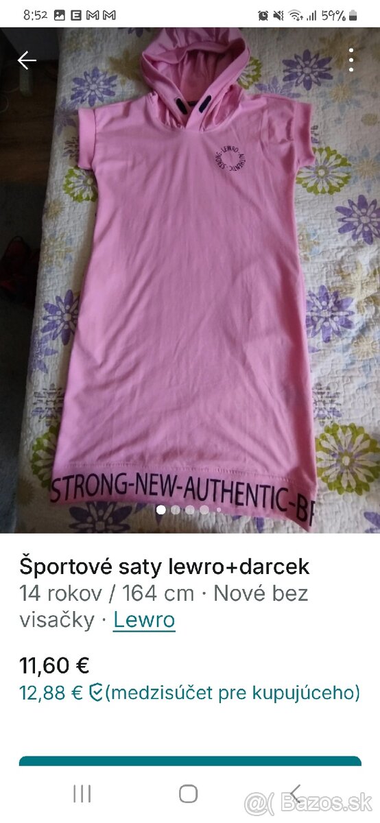 Športové saty 158-164.