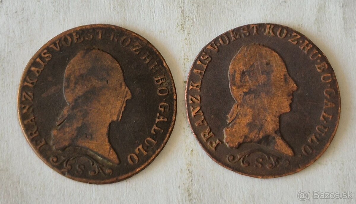 Medené mince Rakúsko Uhorsko