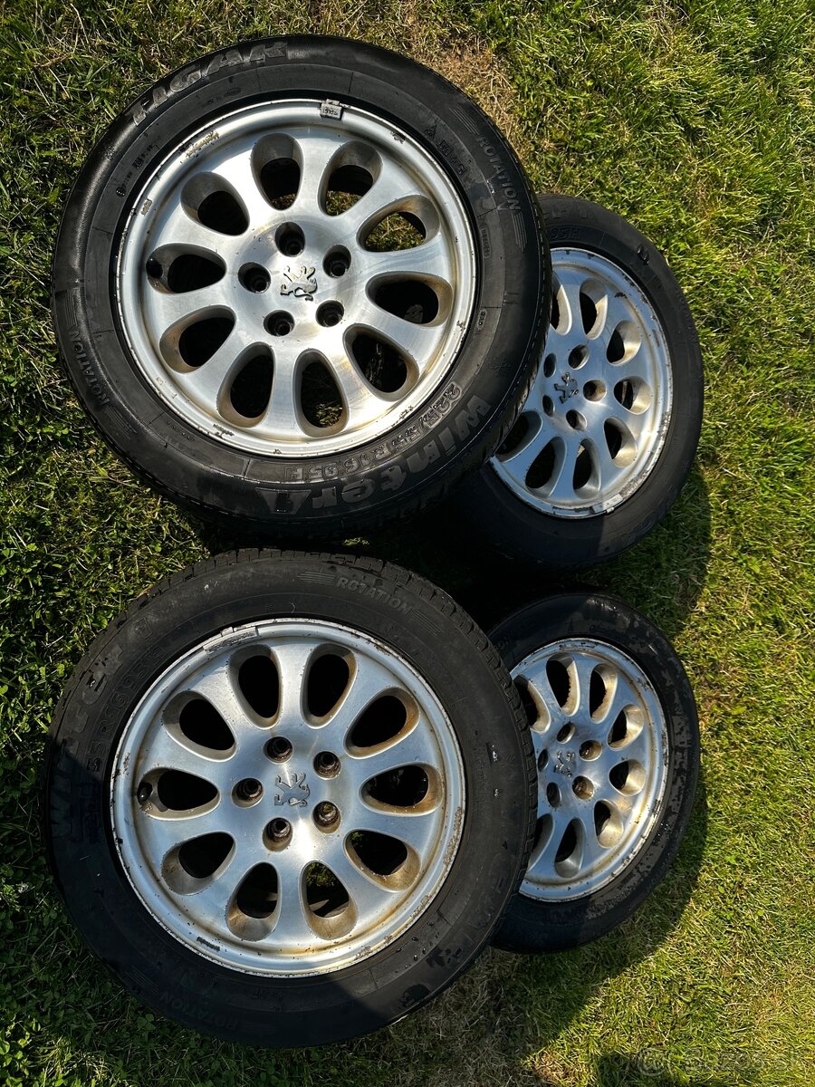 Disky s pneumatikami Peugeot 225/55 R16