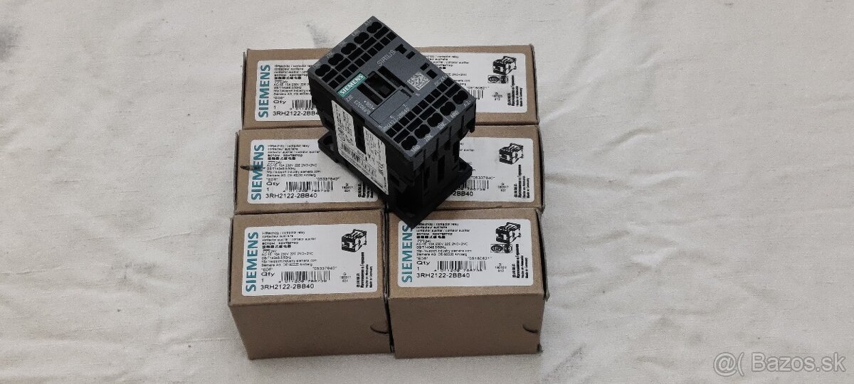 SIEMENS (relé, stykače, HMI panel) - NOVÉ