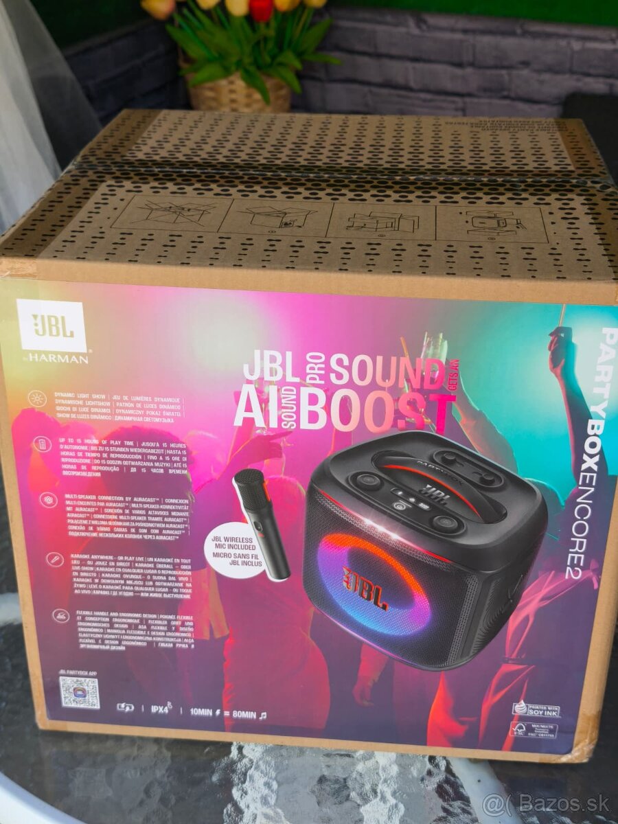 JBL PartyBox Encore 2 s mikrofónom Čisto nový zabalený