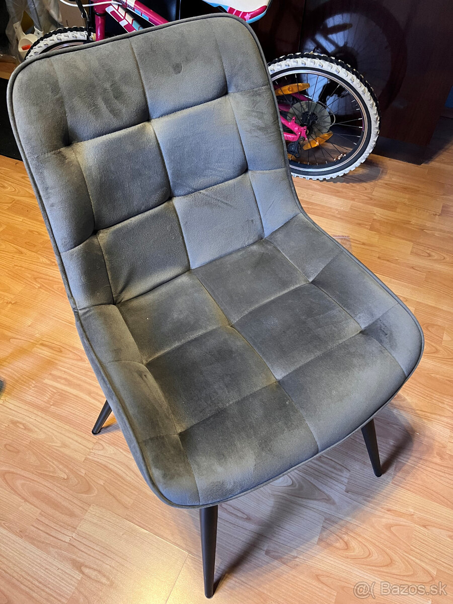 Based Stolička NINO sivá - 3ks