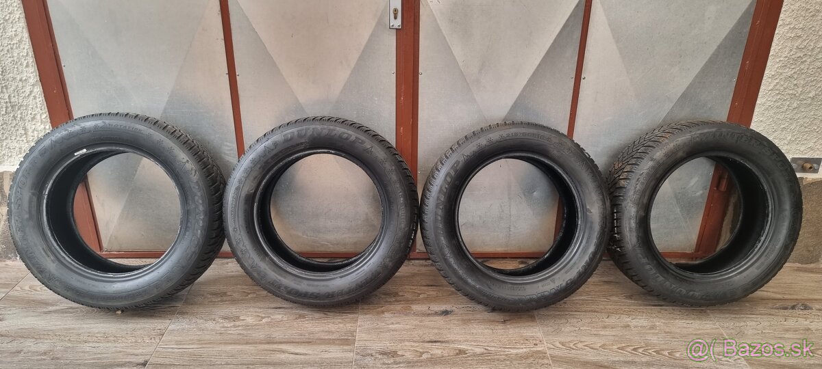 Predám zimne pneumatiky 4xDunlop WinterSport5 215/60r16 M+S