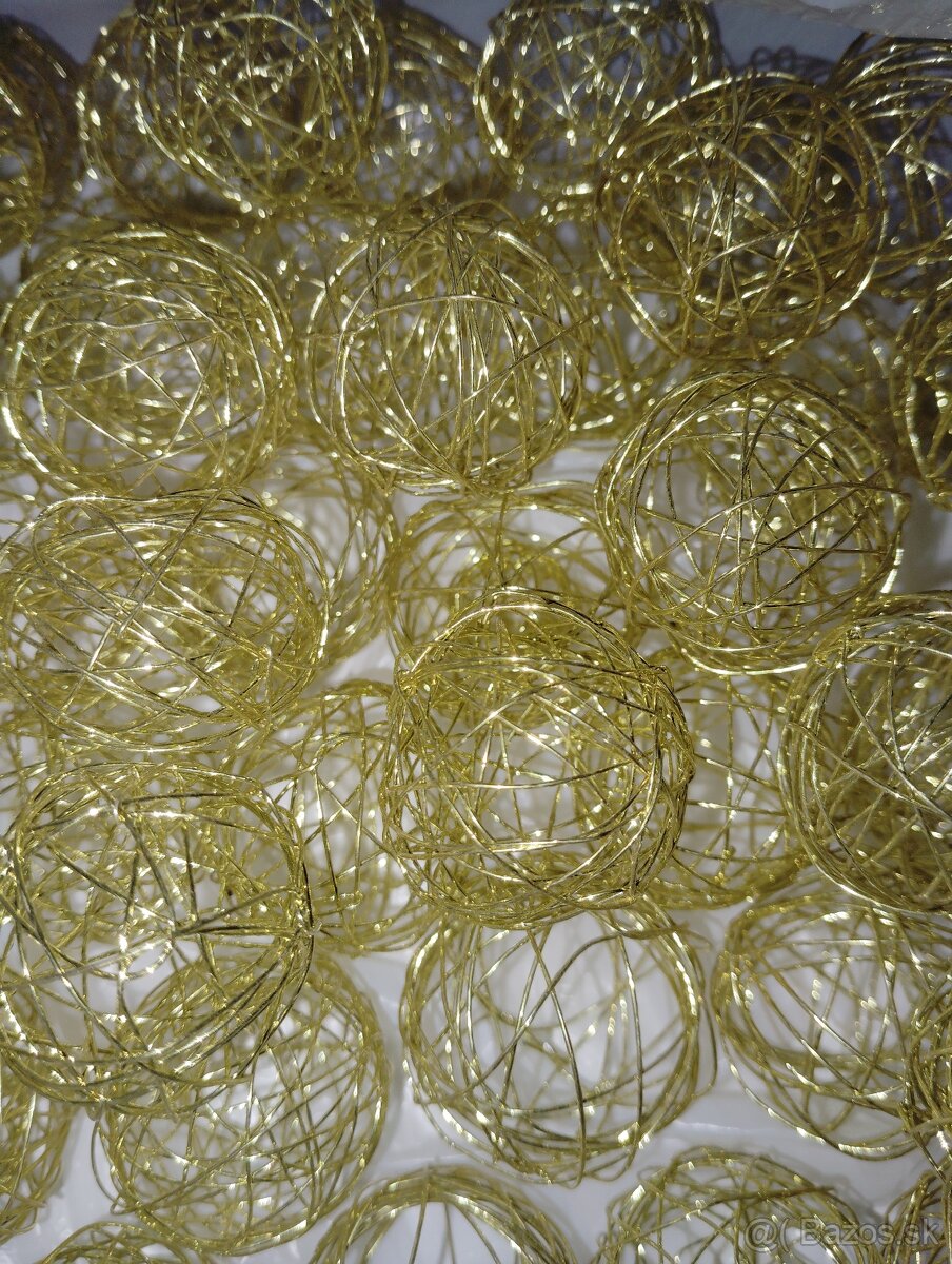 Dekoračné drôtené Guličky pre aranžovanie