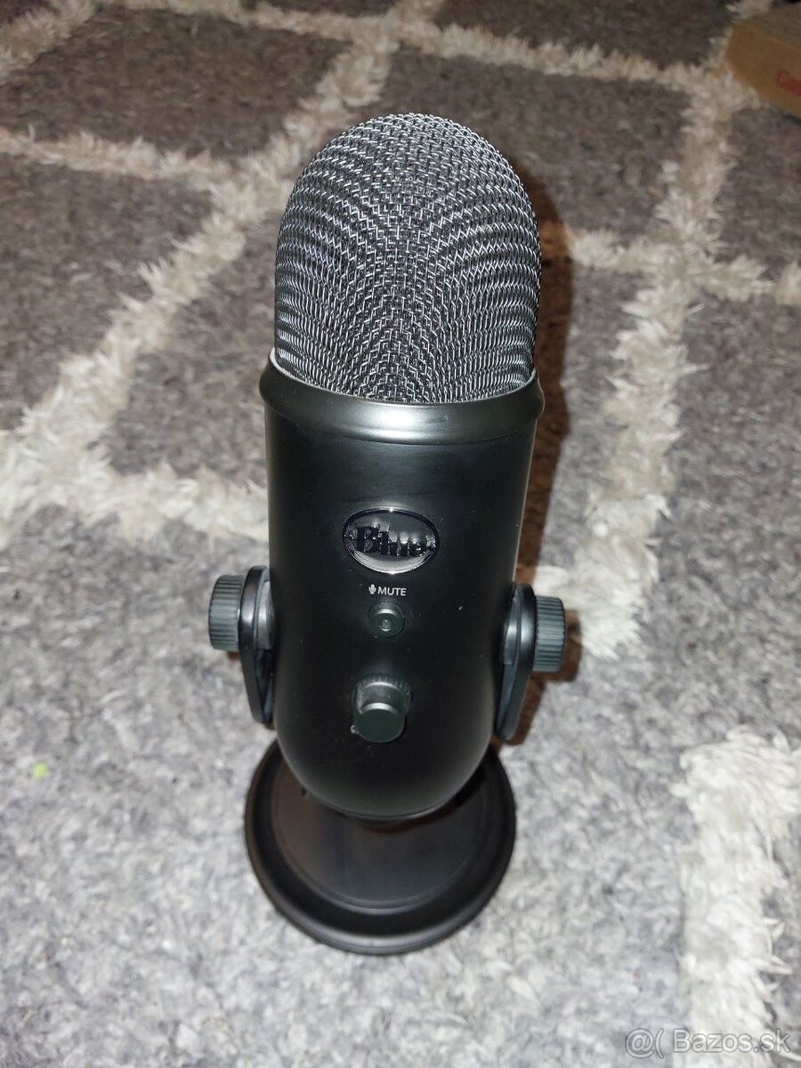 Microphone Blue Yeti USB, Blackout