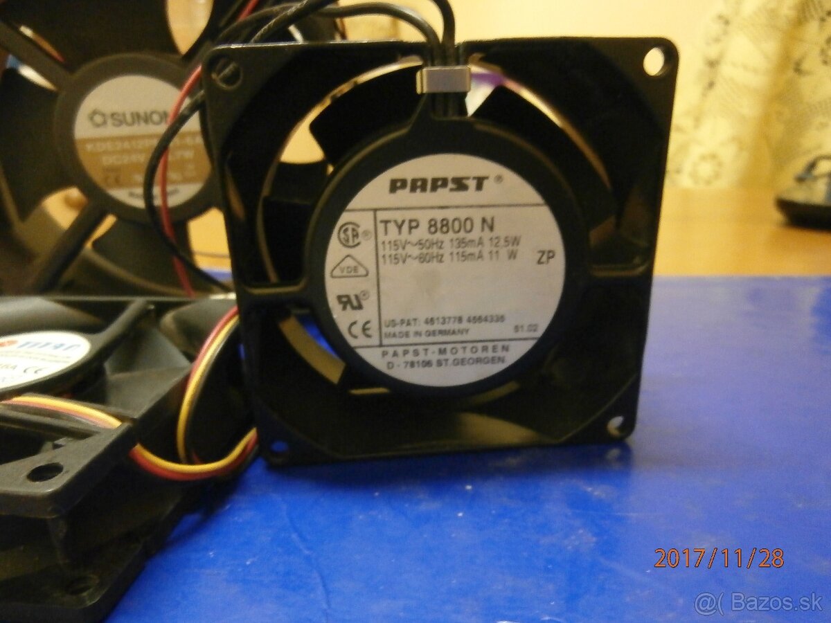 Ventilatory male na 115V,24V,12V.