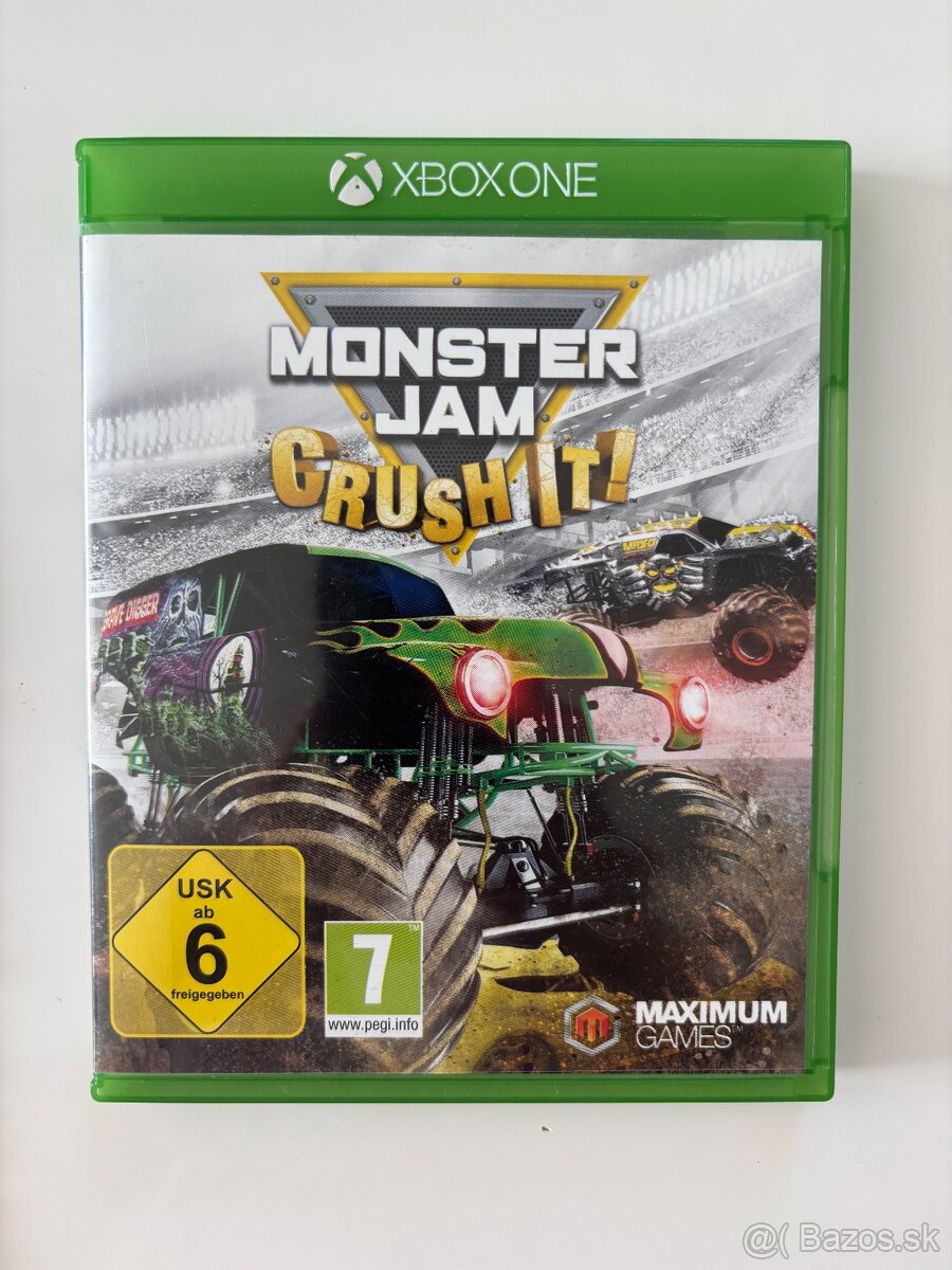 Predám hry na xbox one monster jam