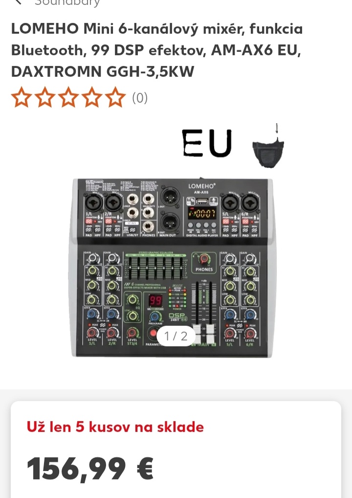 Mixér plus mikrofón