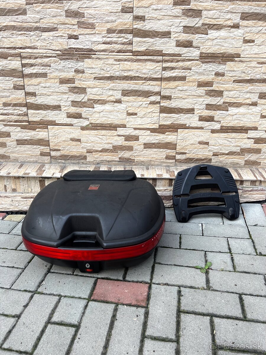 Kufor GIVI na moto aj s držiakom