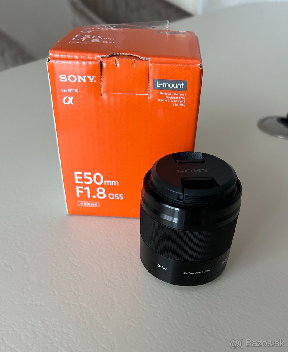 Objektív SONY 50mm f/1.8 NOVÝ TOP STAV