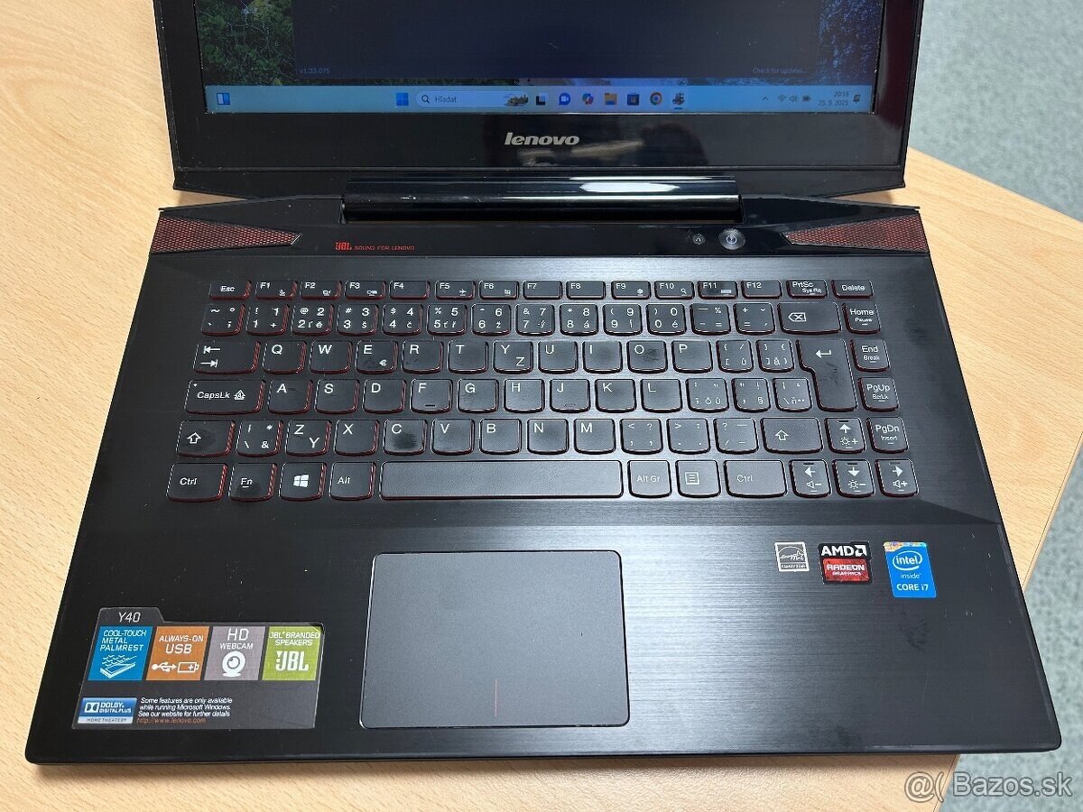 Herný Lenovo y40-80 s 14"Fhd,i7,8gb,256gb ssd,4gb grafika