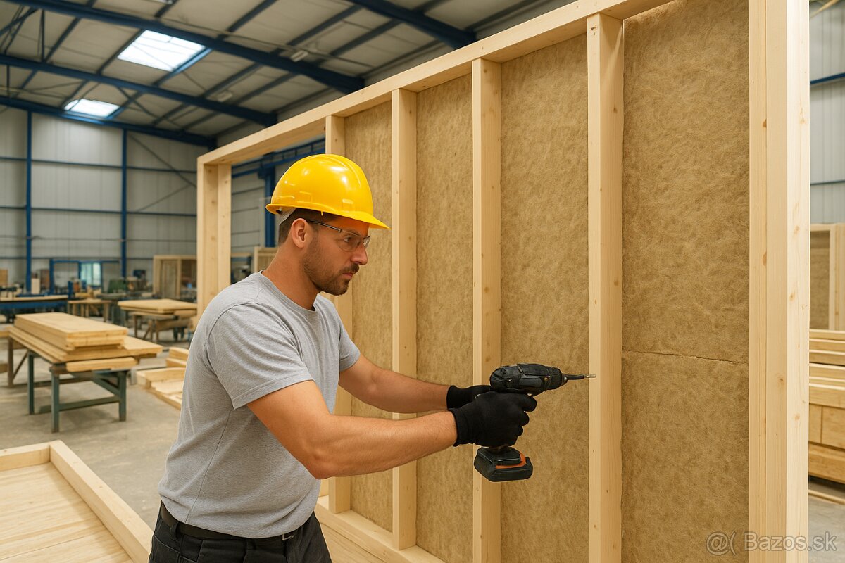 🪵 Hľadáme pracovníkov na výrobu drevostavieb v hale - DE