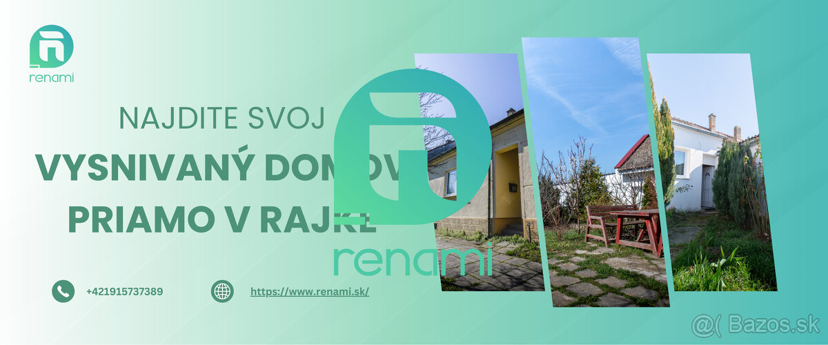 NOVINKA - 3.izb RODINNÝ DOM S VEĽKÝM POZEMKOM RAJKA - MAĎARS
