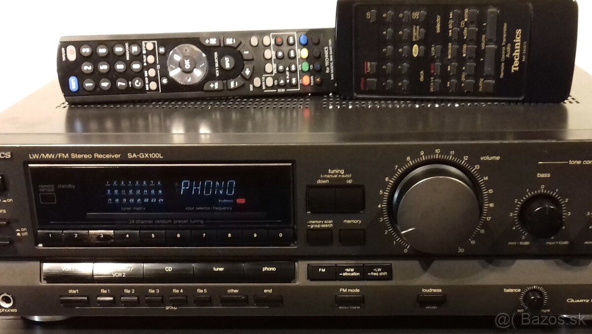 265W Receiver TECHNICS SA-GX100 Loudness, vyroba Japan, AR22