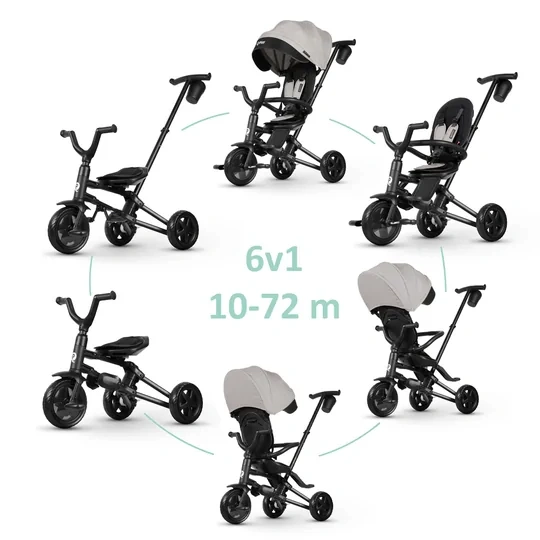 Trojkolka - kočík Qplay Nova Niello 6v1 + Odrážadlo
