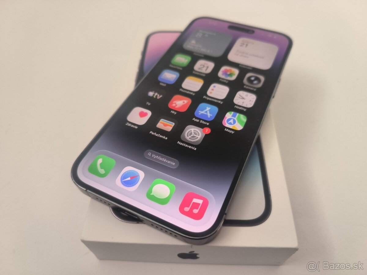 apple iphone 14 PRO MAX 1TB Purple / Batéria 86%