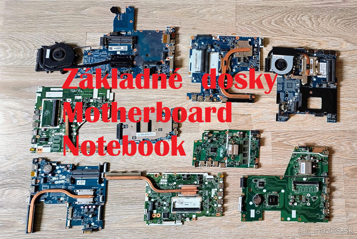 Novšie notebookové základné dosky