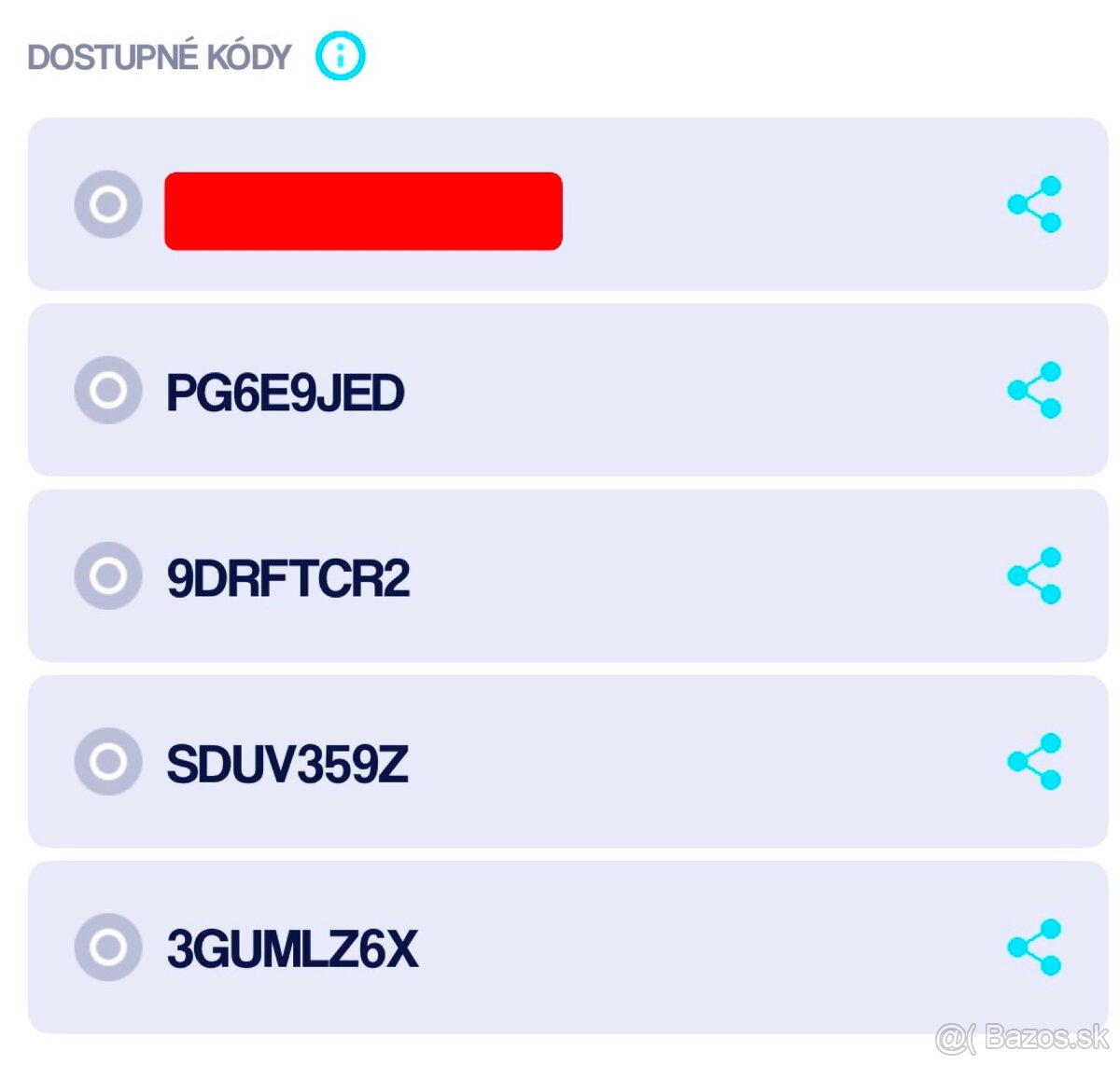 Radosť - Zľavové kódy