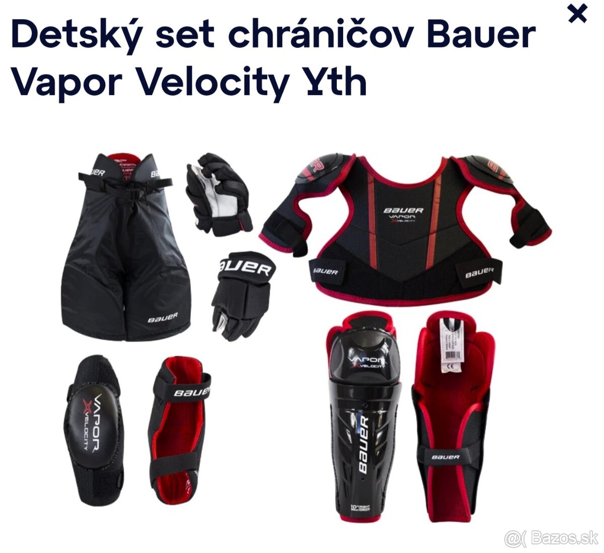 Bauer VAPOR XVELOCITY YTH KIT