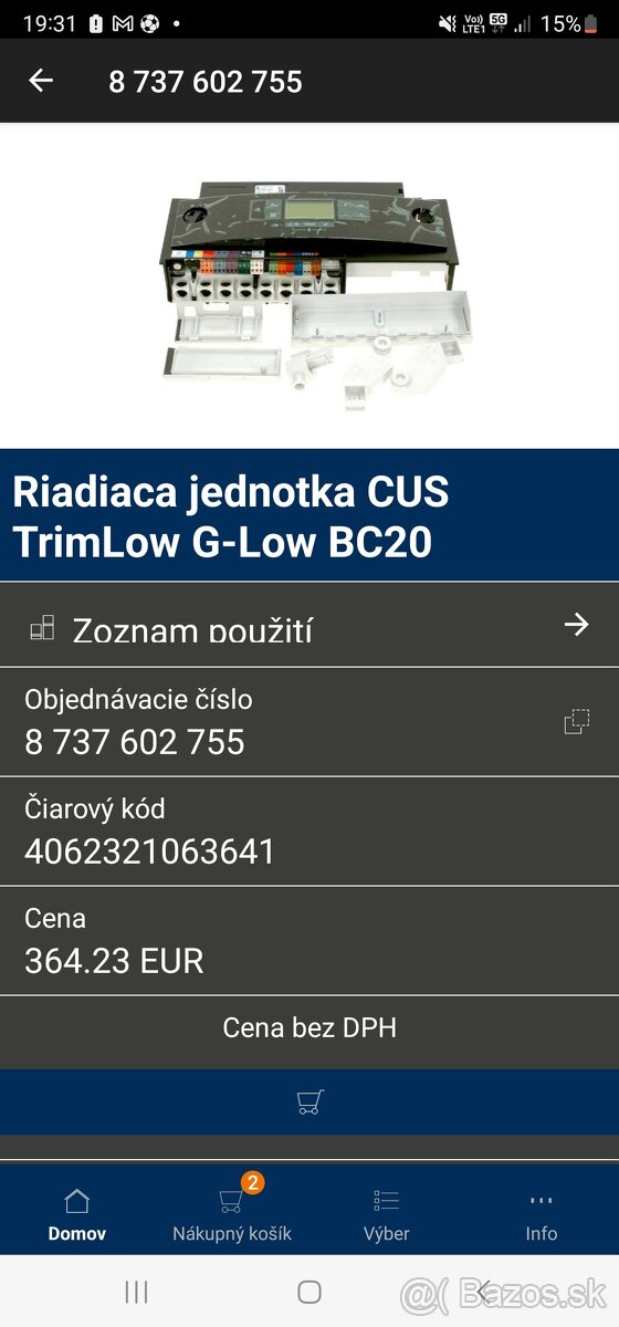 Predám riadiacu dosku Buderus