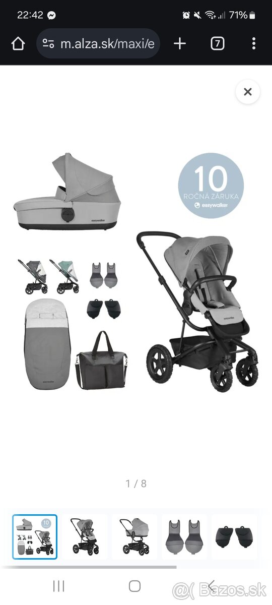Easywalker Harvey 2 all terrain stone gray