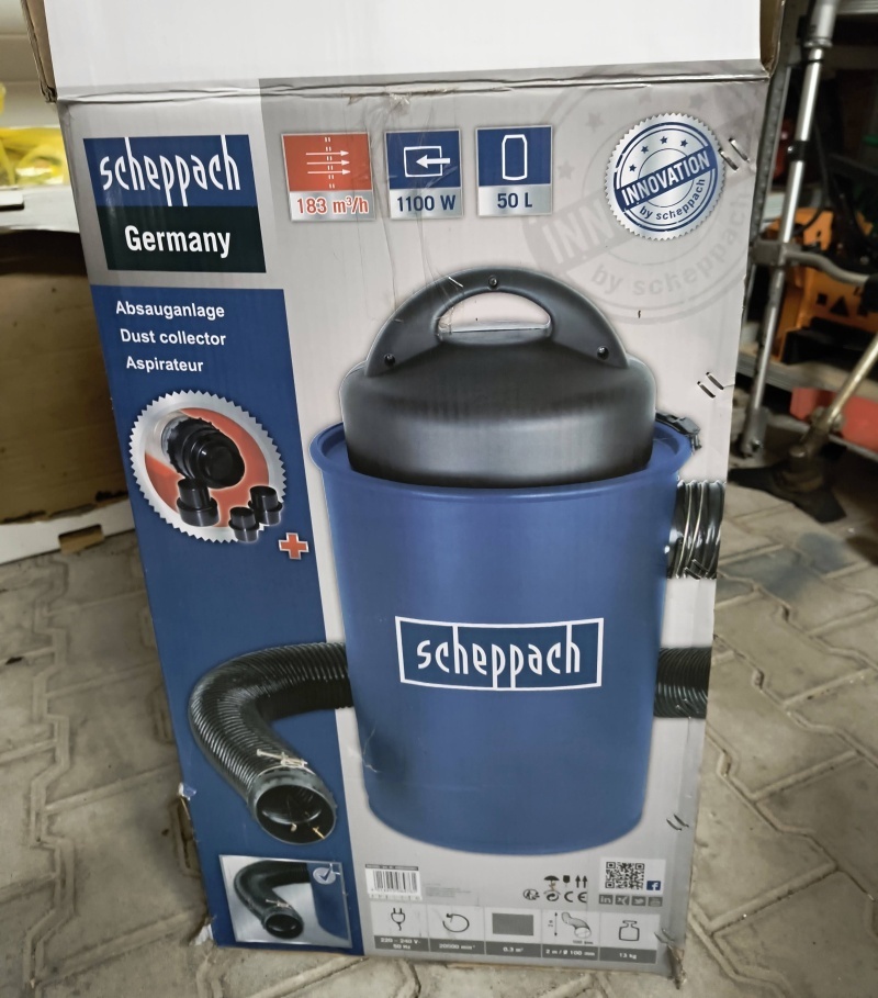 Odsávač prachu a pilín scheppach HA100