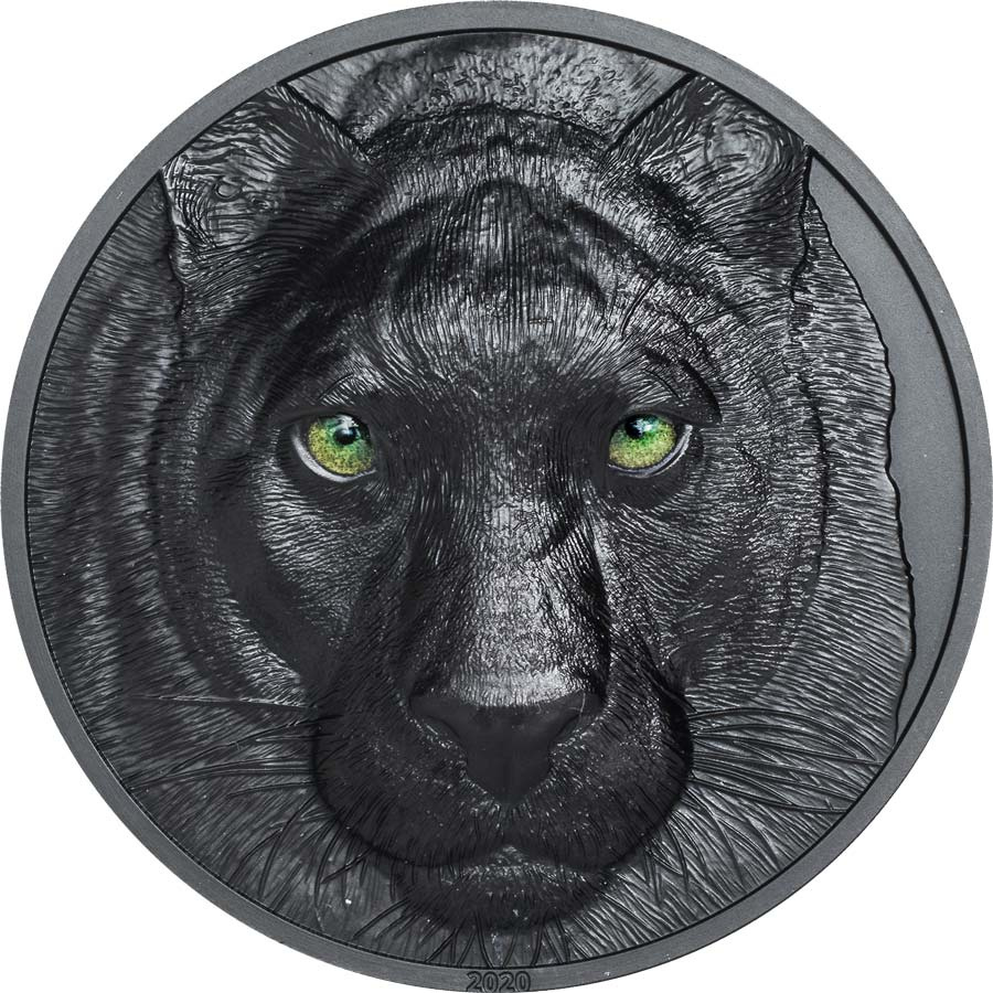 stříbrná mince Lovec BLACK PANTHER By Night 5 Oz