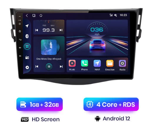 Radio Toyota RAV4,9",1+32GB,2007-2011,GPS,WiFi,BT,Android 1