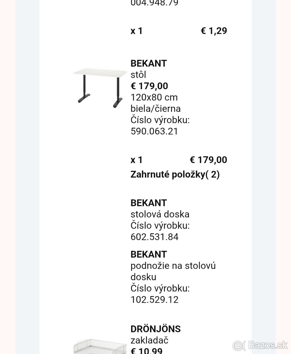 Ikea Bekant stol