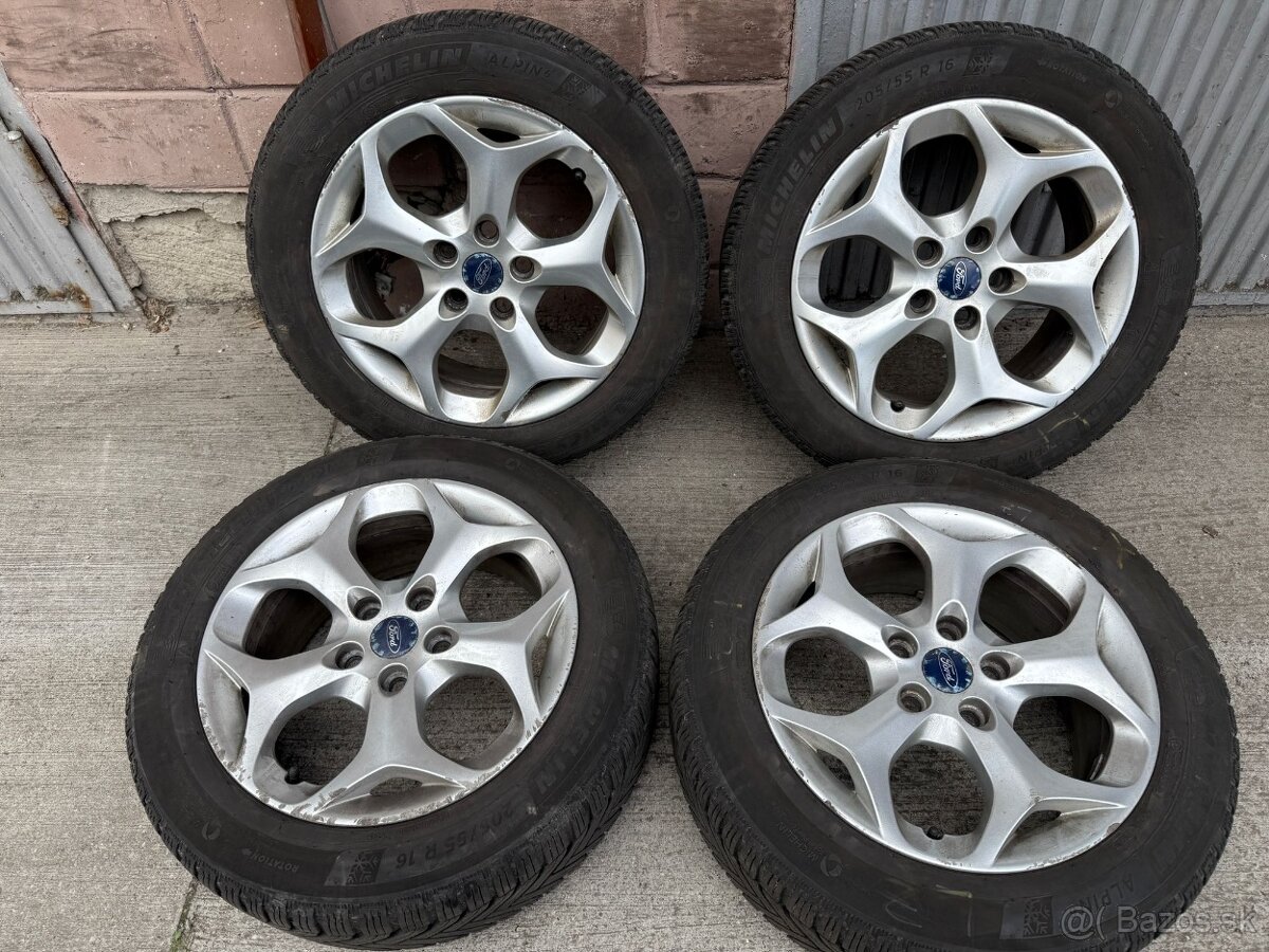 16" Elektrony FORD 5x108 so zimnymi pneu 205/55 R16