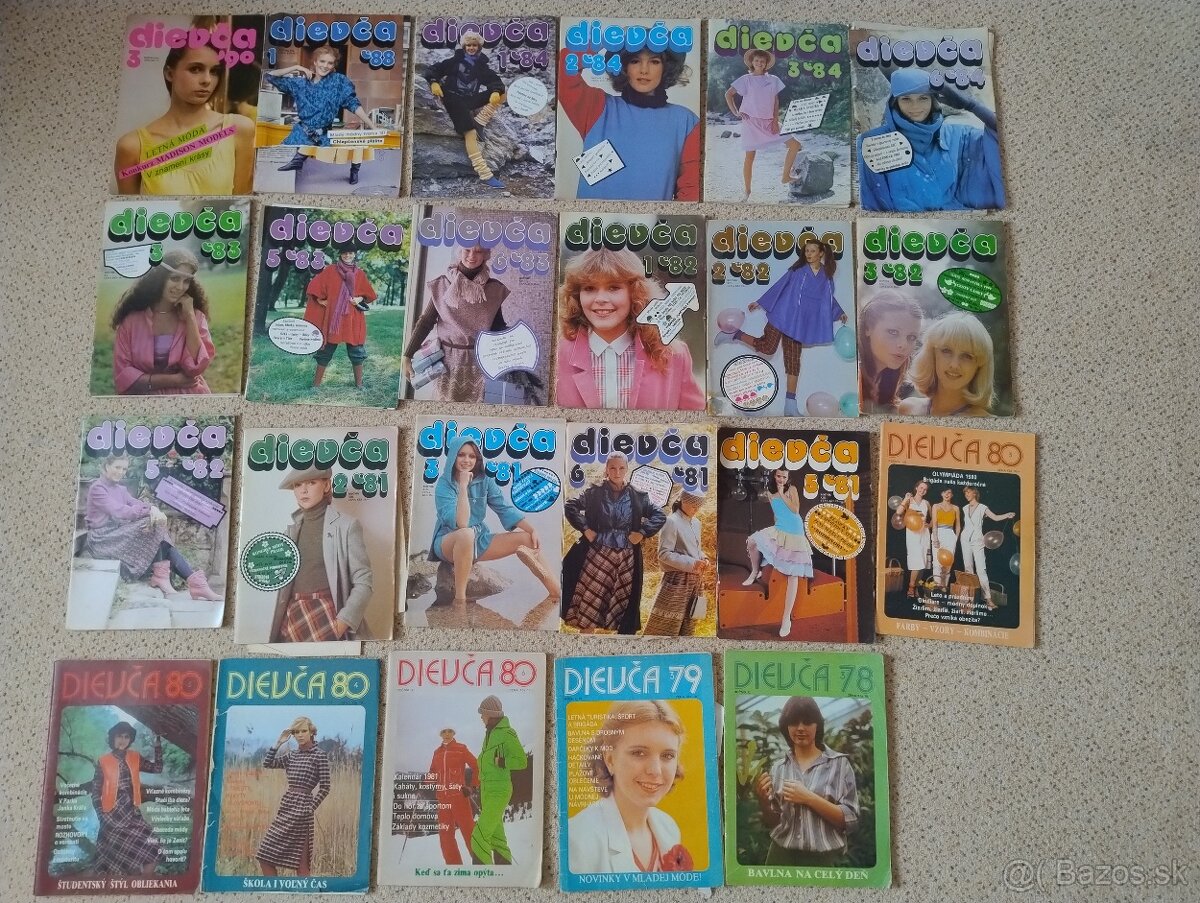 Retro časopis Dievča