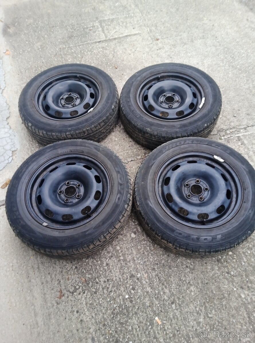 disky 5x100 R15+pneumatiky 195/65 r15
