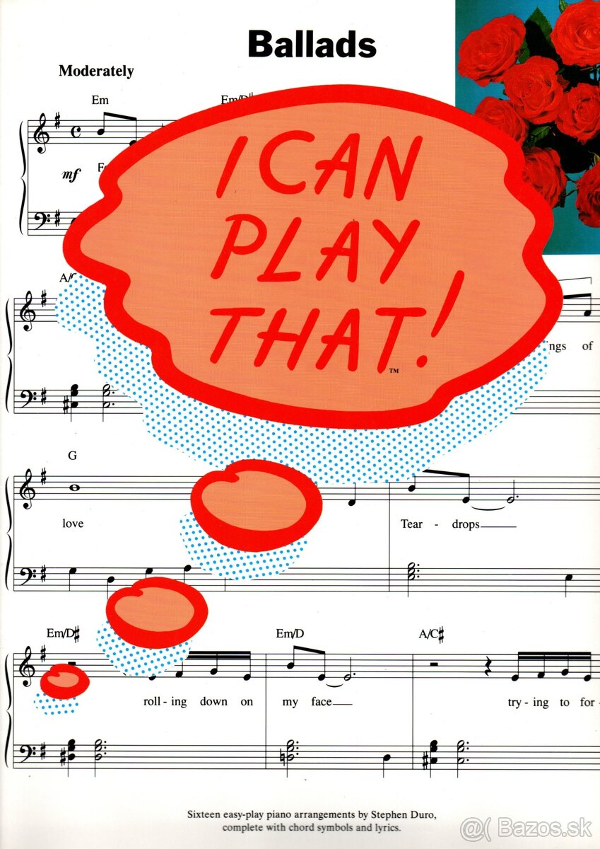 Balady - klavírne noty pre úroveň približne Zuš