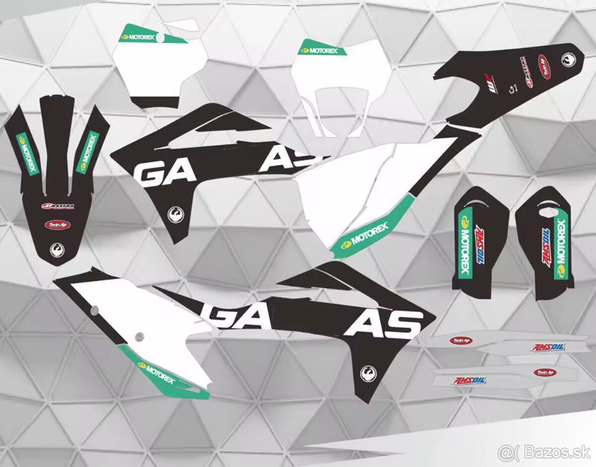 Gas gas plasty polepy antracit