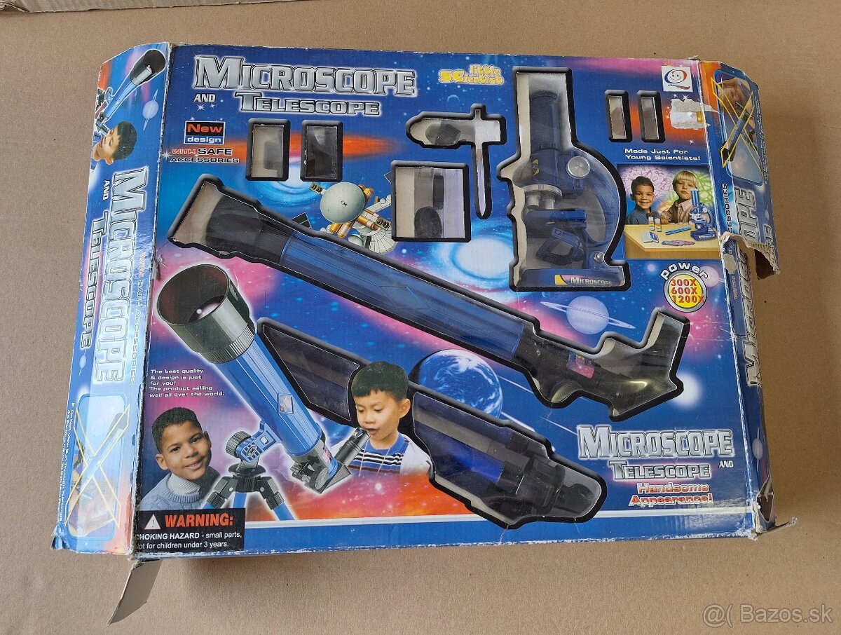 Detský ďalekohľad a mikroskop