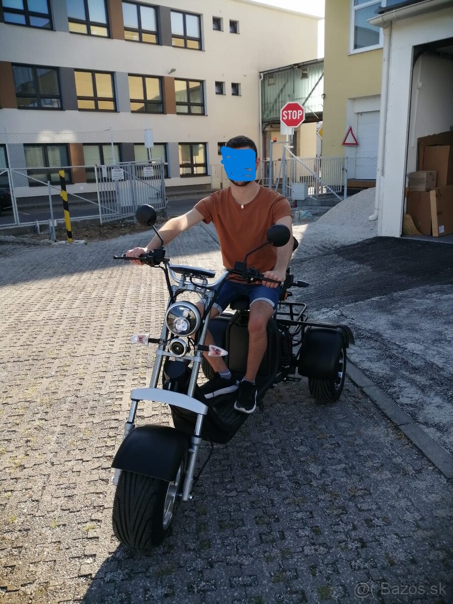 Elektrická dvojmiestná trojkolka, skúter Chopper 2000W