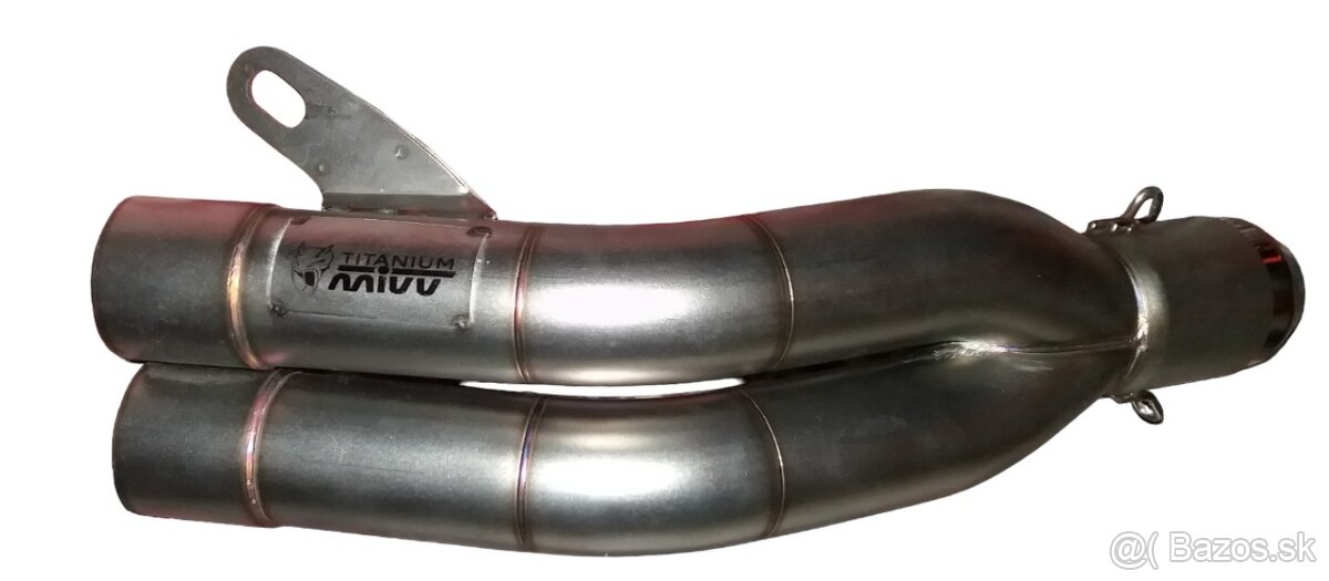 Športový Nový univerzálny moto výfuk nerezový logo mivv