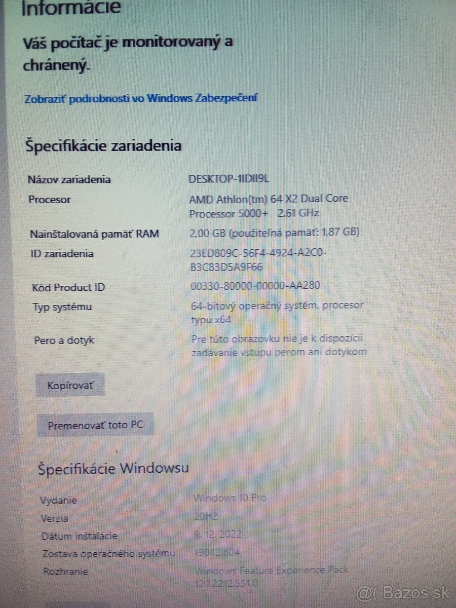 Predám PC značky MSI bez monitora a príslušenstva