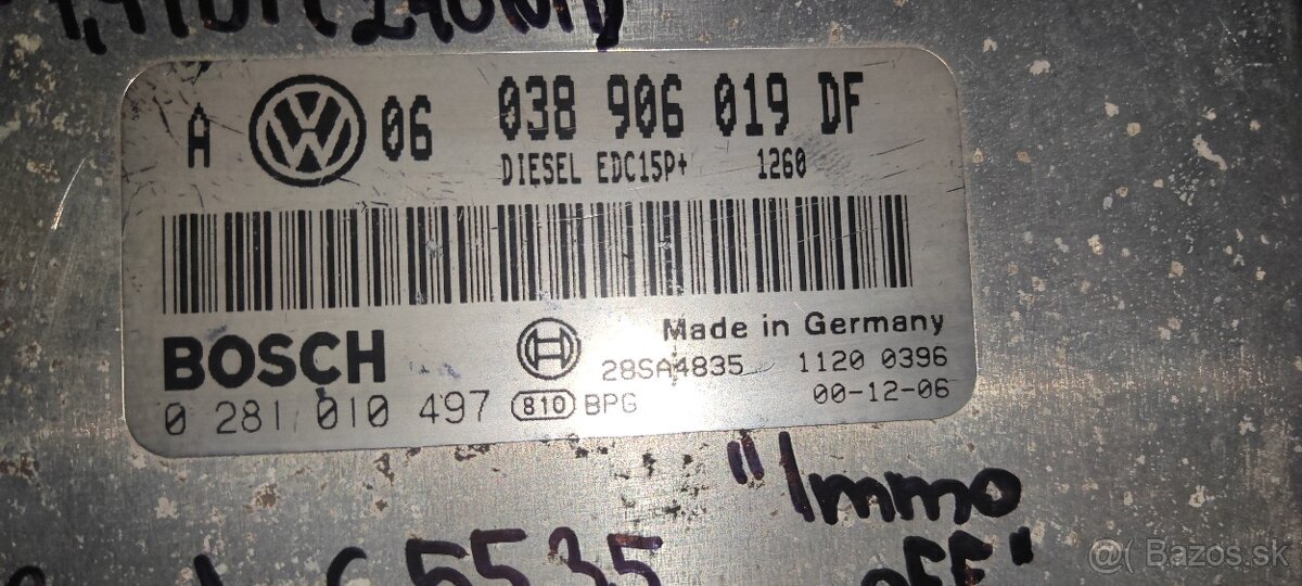 Rj motoru ATD 1,9tdi 74kw