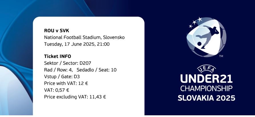 EURO U21 - Slovensko - Rumunsko 17.6.2025